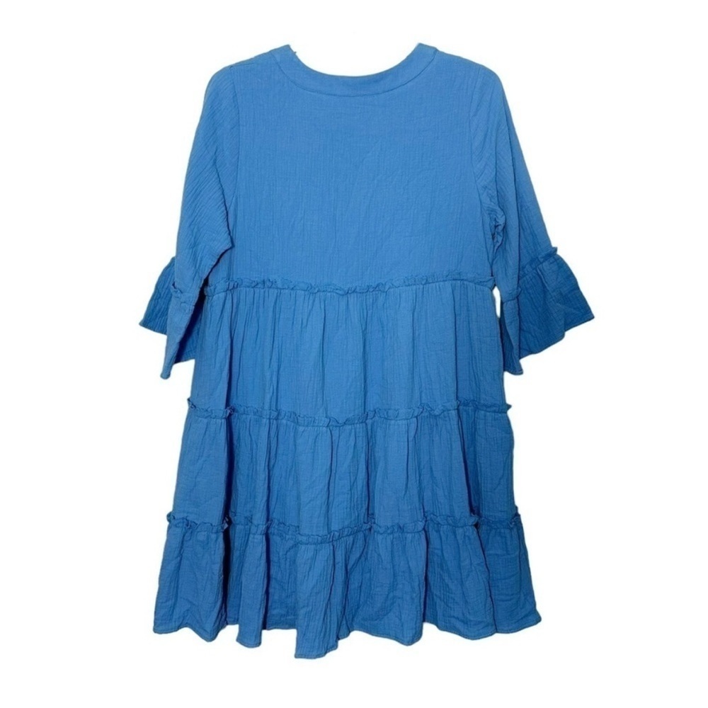 BTFL-life Blue Angel Gauze Tier Dress - Picture 4 of 12